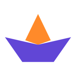 useapi.net small mark: the paper boat in two colors
